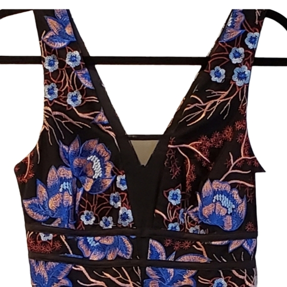 NORDSTROM NWT XS Harlyn black multi-color sleeveless dress - Picture 5 of 13